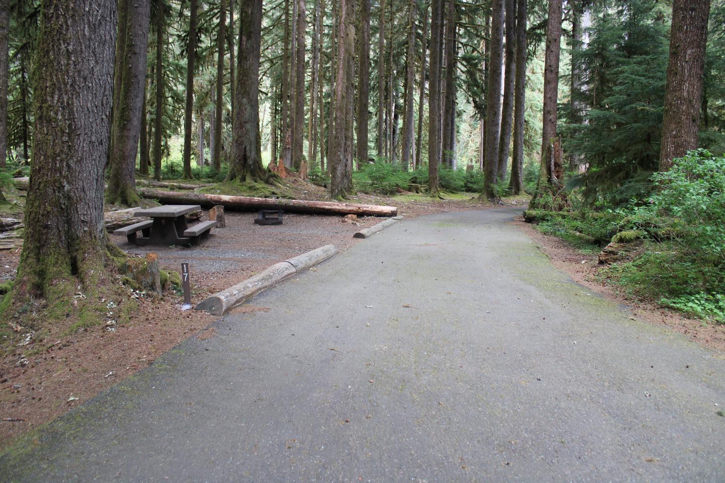 View of parking and sign