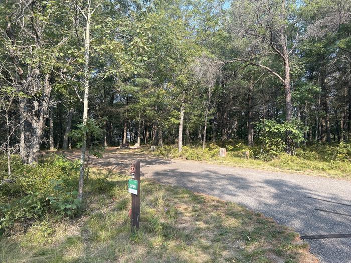 A photo of Site 23 of Loop Upper at Kneff Lake Campground with Picnic Table, Fire Pit, Lantern Pole