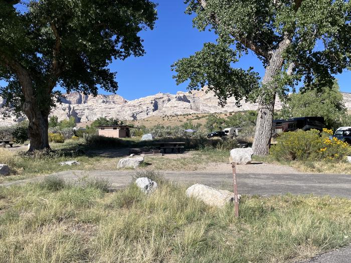 A photo of Site 20 of Loop A at GREEN RIVER CAMPGROUND with Picnic Table, Fire Pit