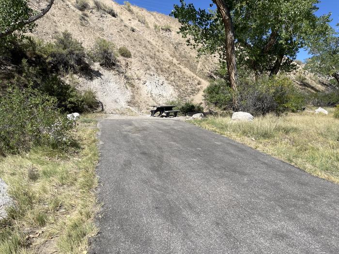 A photo of Site 66 of Loop C at GREEN RIVER CAMPGROUND with Picnic Table, Fire Pit