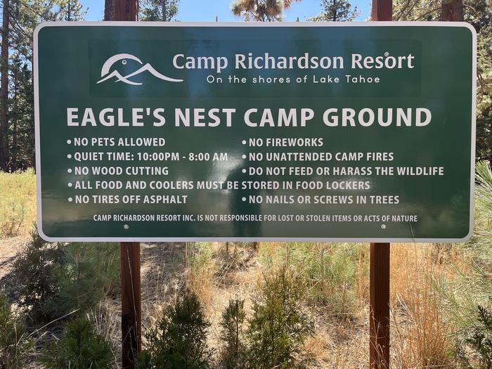 Eagles Nest Sign 