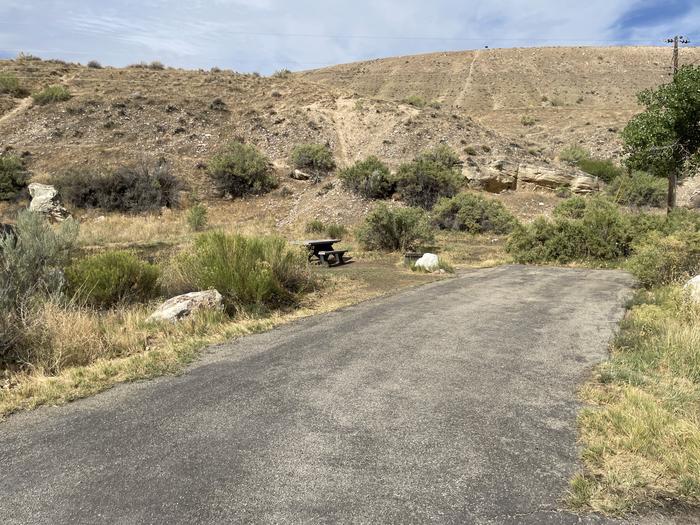 A photo of Site 15 of Loop A at GREEN RIVER CAMPGROUND with Picnic Table