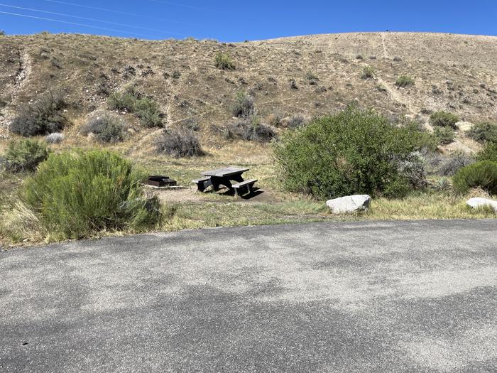 A photo of Site 17 of Loop A at GREEN RIVER CAMPGROUND with Picnic Table, Fire Pit