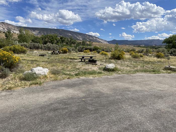 A photo of Site 12 of Loop A at GREEN RIVER CAMPGROUND with Picnic Table, Fire Pit