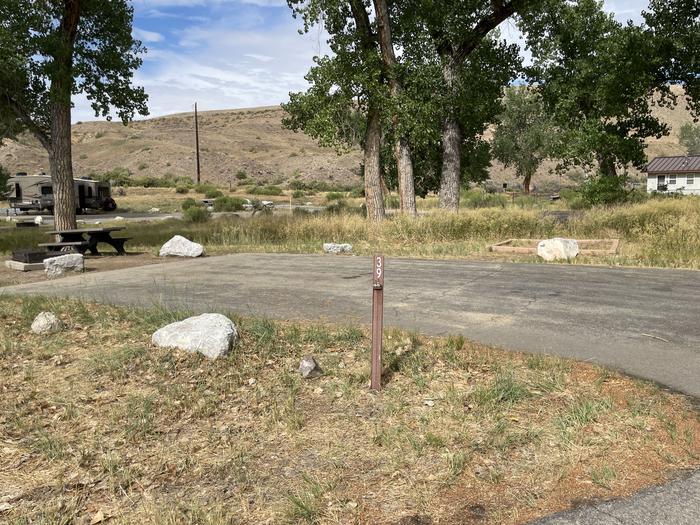 A photo of Site 39 of Loop B at GREEN RIVER CAMPGROUND with Picnic Table, Fire Pit