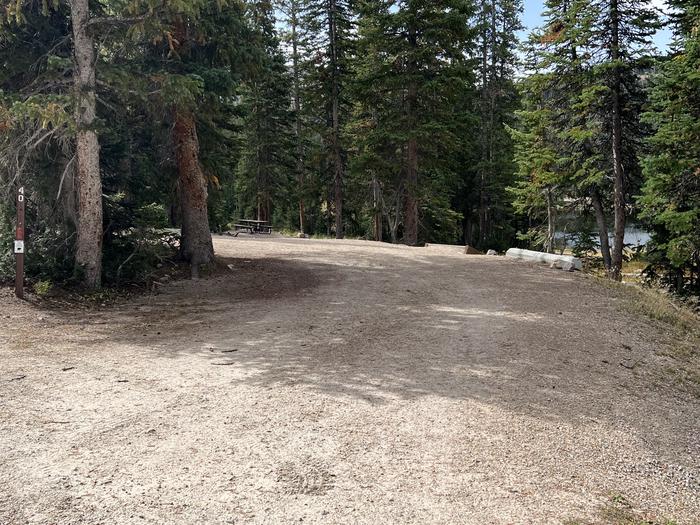 A photo of Site 040 of Loop B at MIRROR LAKE with No Amenities Shown 