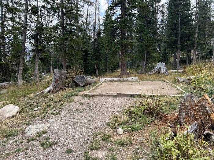 A photo of Site 072 of Loop HORS at MIRROR LAKE with Tent Pad