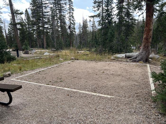 A photo of Site 064 of Loop A at MIRROR LAKE with Tent Pad