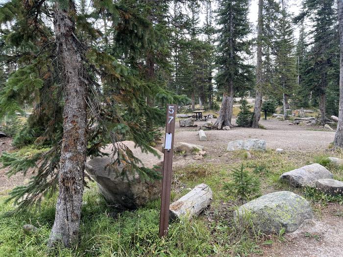 A photo of Site 057 of Loop A at MIRROR LAKE with No Amenities Shown