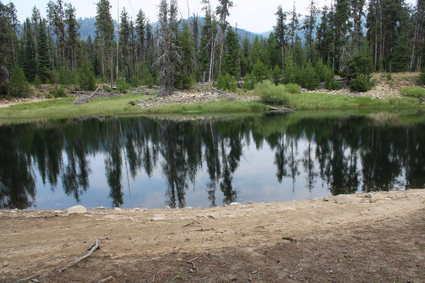 View of Deadwood Reservoir from campsite