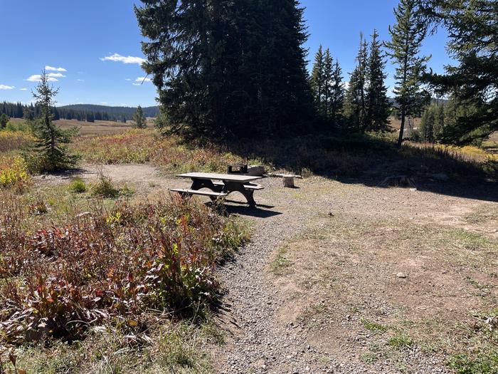 A photo of Site 014 of Loop DUMONT at DUMONT CAMPGROUND with Picnic Table