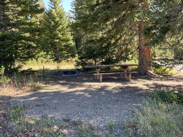 A photo of Site 021 of Loop DUMONT at DUMONT CAMPGROUND with Picnic Table, Fire Pit, Tent Pad