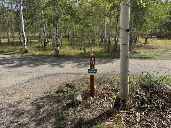 A photo of Site C19 of Loop C at PAYSON LAKES with No Amenities Shown