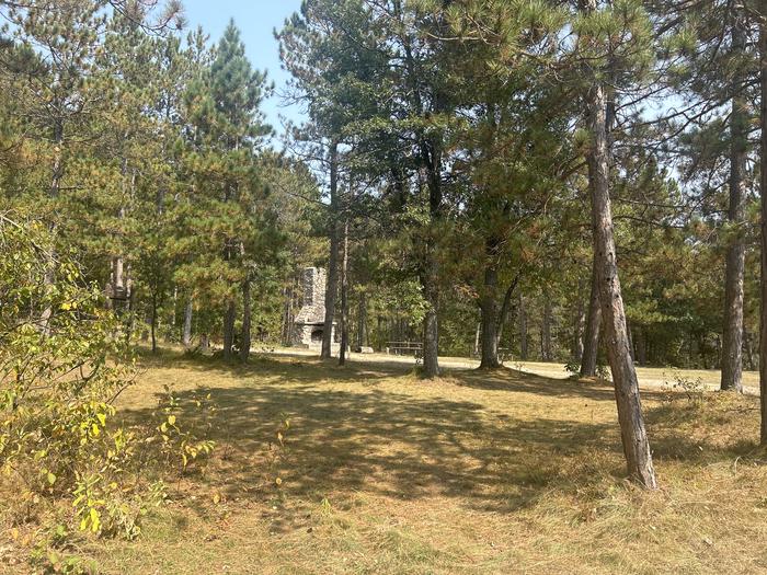 A photo of Site 001 of Loop CHIMNEY LOOP CAMPGROUND at CHIMNEY LOOP CAMPGROUND with Picnic Table, Fire Pit