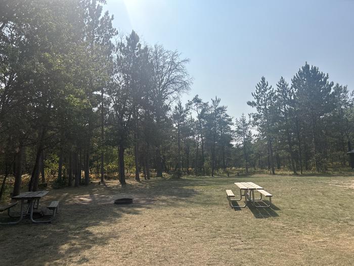 A photo of Site 001 of Loop CHIMNEY LOOP CAMPGROUND at CHIMNEY LOOP CAMPGROUND with Picnic Table, Fire Pit