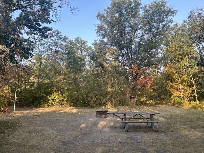 A photo of Site 4 of Loop Gabions at Gabions Campground with Picnic Table, Fire Pit, Lantern Pole