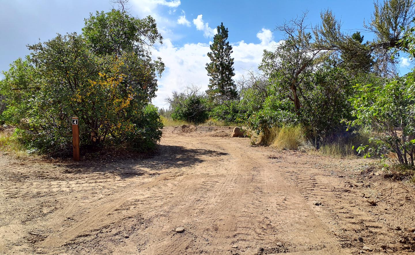 Driveway for campsiteDriveway for campsite 4 at Price Canyon Recreation area