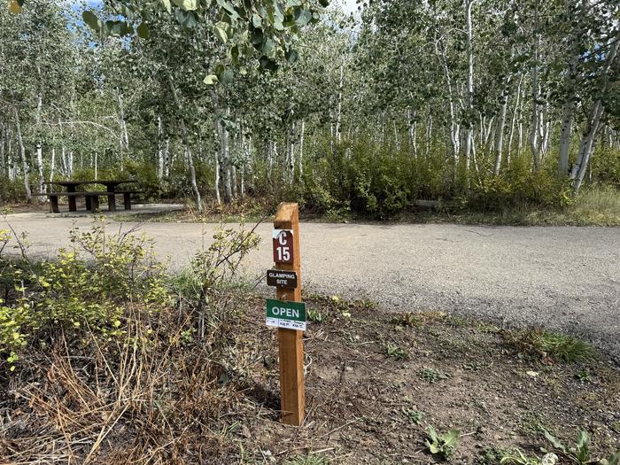 A photo of Site C15 of Loop C at PAYSON LAKES with No Amenities Shown