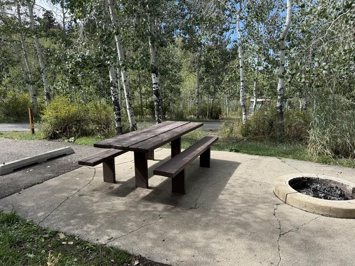 A photo of Site C13 of Loop C at PAYSON LAKES with Picnic Table, Fire Pit