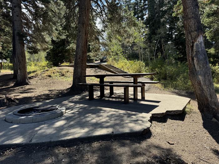 A photo of Site C01 of Loop C at PAYSON LAKES with Picnic Table, Fire Pit