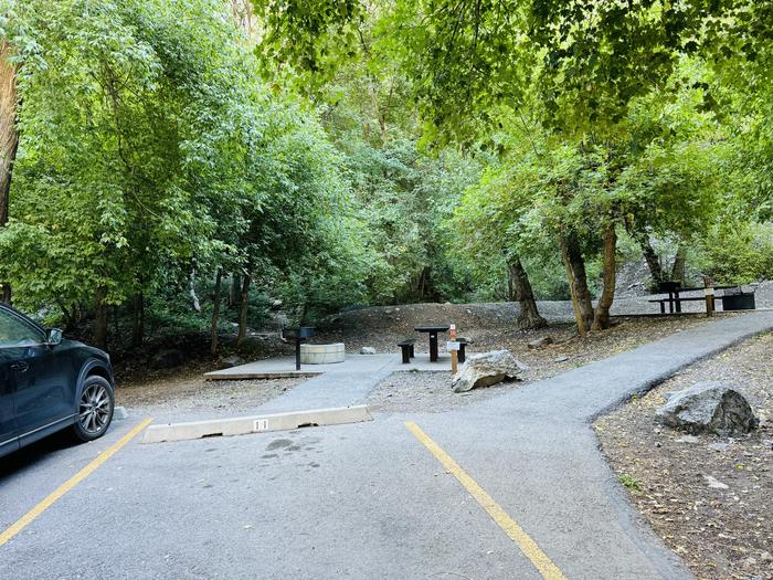 A photo of Site 016 of Loop LITT at LITTLE MILL with Picnic Table