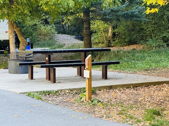 A photo of Site 019 of Loop LITT at LITTLE MILL with Picnic Table