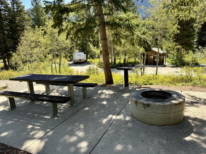 Picnic Table and Fire Ring