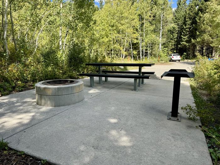 Picnic Table and Fire Ring