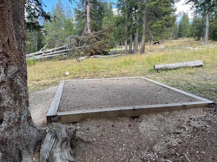 A photo of Site 058 of Loop TRIA at TRIAL LAKE CAMPGROUND with Tent Pad