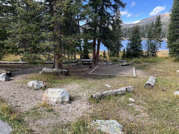 A photo of Site 058 of Loop TRIA at TRIAL LAKE CAMPGROUND with Tent Pad, Waterfront