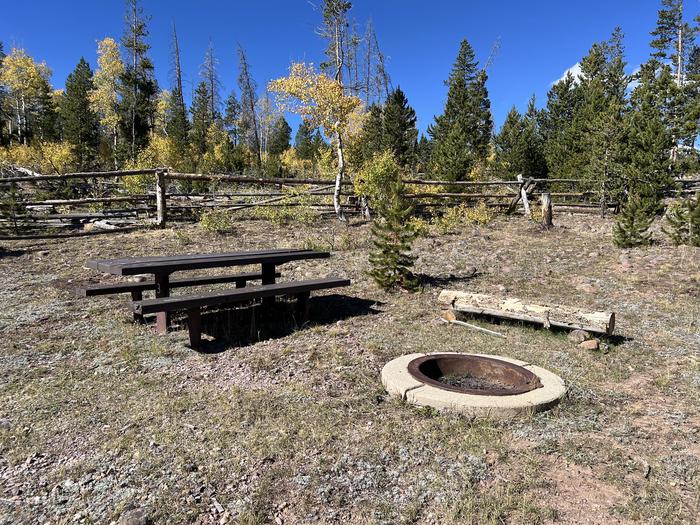 A photo of Site 3 of Loop CHINA at China Meadows Trailhead Campground with Picnic Table, Fire Pit