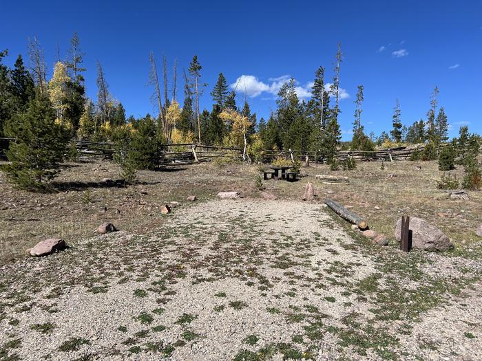 A photo of Site 3 of Loop CHINA at China Meadows Trailhead Campground with Picnic Table, Fire Pit