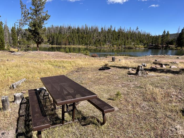 A photo of Site 4 of Loop CHINA at China Meadows Campground with Picnic Table, Waterfront