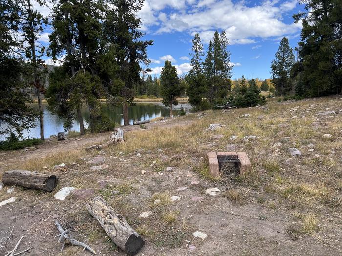 A photo of Site 4 of Loop LYMAN at Little Lyman Lake Campground with Fire Pit, Waterfront