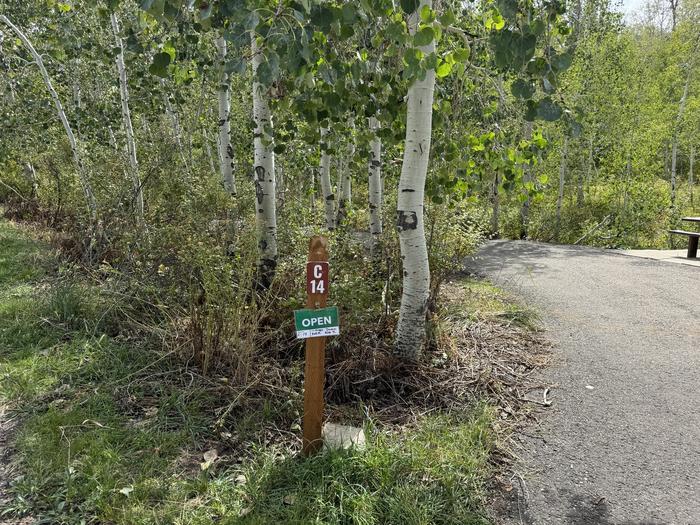 A photo of Site C14 of Loop C at PAYSON LAKES with No Amenities Shown