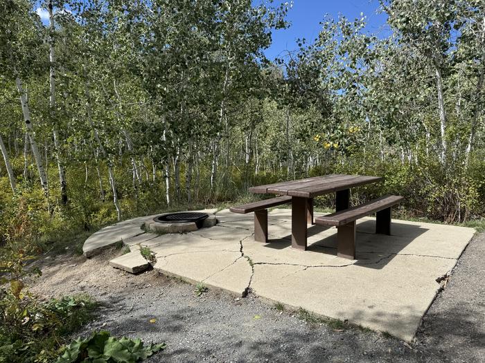 A photo of Site C14 of Loop C at PAYSON LAKES with Picnic Table, Fire Pit