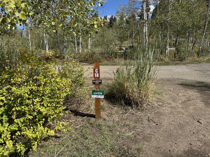 A photo of Site C18 of Loop C at PAYSON LAKES with No Amenities Shown