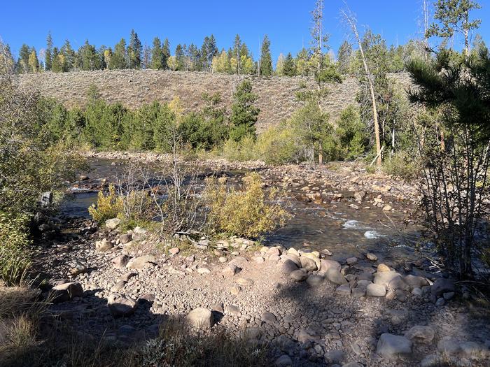 A photo of Site 7 of Loop EFBR at East Fork Bear River Campground (Uinta-Wasatch-Cache National Forest, UT) with Waterfront