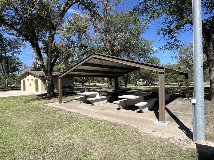 A photo of Site P06 of Loop Riverside at RIVERSIDE (KS) with Picnic Table, Shade