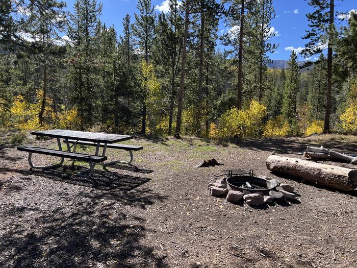 A photo of Site 7 of Loop HAYDEN at Hayden Fork Campground with Picnic Table, Fire Pit