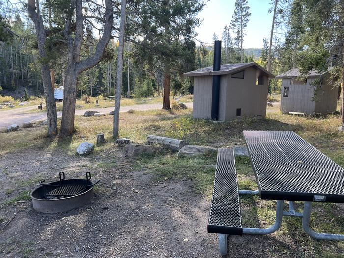 A photo of Site 1 of Loop HAYDEN at Hayden Fork Campground with Picnic Table, Fire Pit