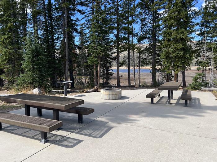 A photo of Site 19 of Loop WASHINGTON LAKE  at WASHINGTON LAKE with Picnic Table, Fire Pit, Waterfront