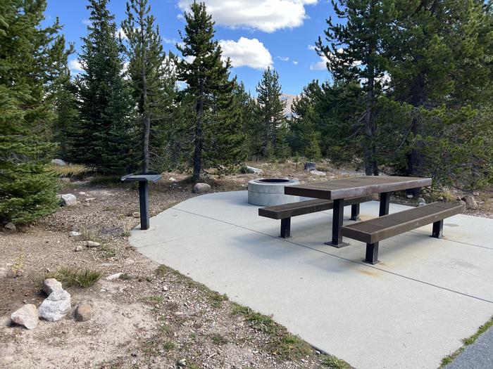 A photo of Site 40 of Loop WASHINGTON LAKE at WASHINGTON LAKE with Picnic Table, Fire Pit