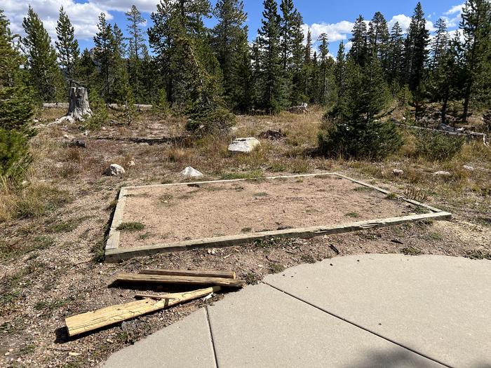 A photo of Site 20 of Loop WASHINGTON LAKE  at WASHINGTON LAKE with Tent Pad