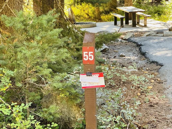 A photo of Site 055 of Loop SPIKE CAMP. Area B at GRANITE FLAT (UTAH)  with Picnic Table