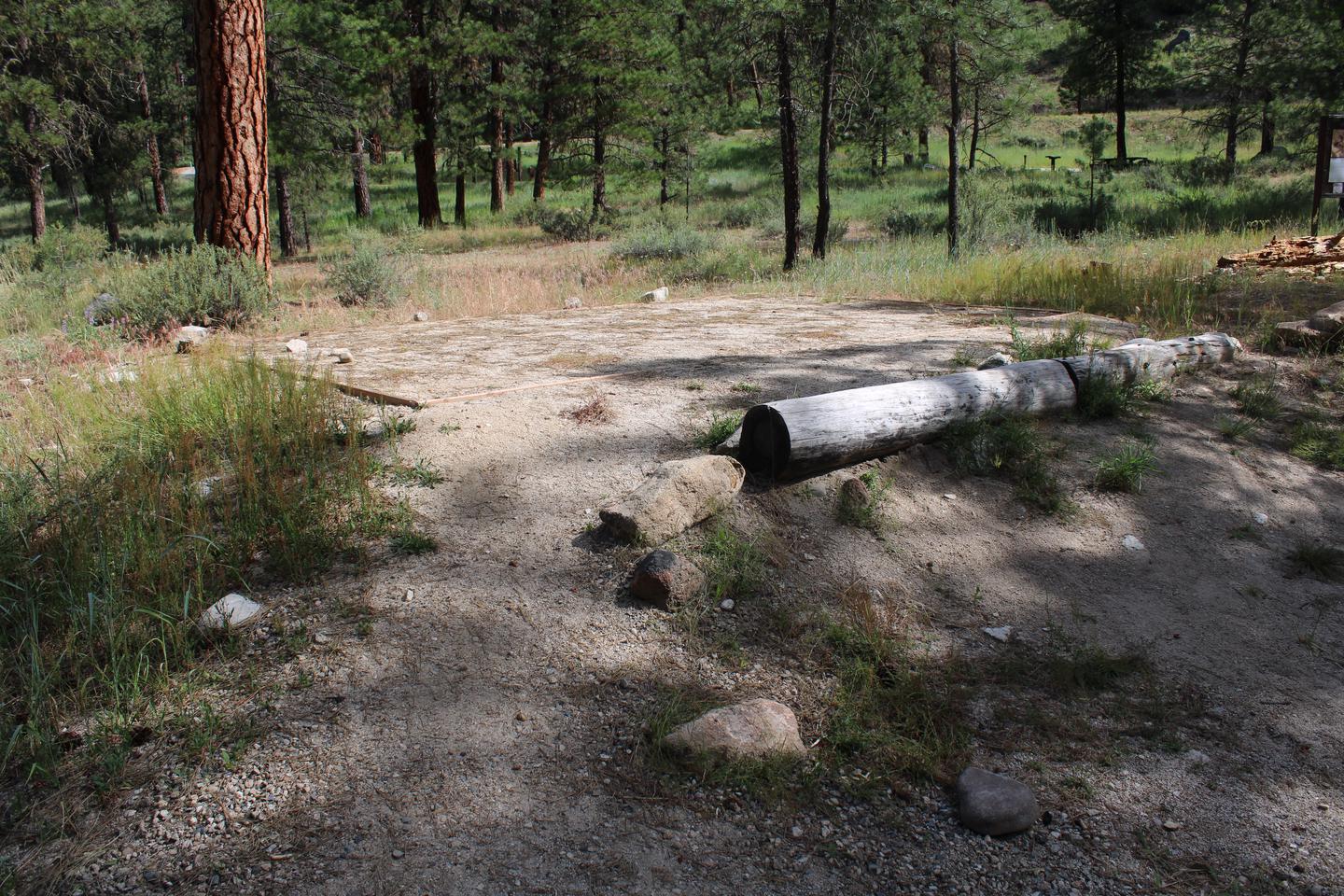 Site tent pad