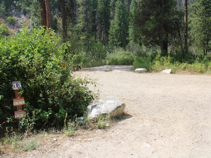 Site 13Site 13, Mountain View Campground, Boise National Forest