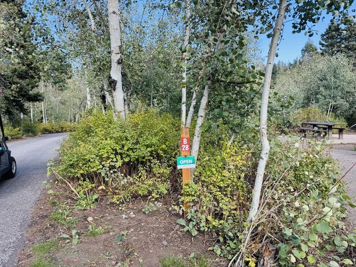 A photo of Site B28 of Loop B at PAYSON LAKES with Picnic Table