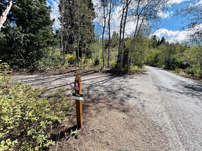 A photo of Site B15 of Loop B at PAYSON LAKES with Picnic Table