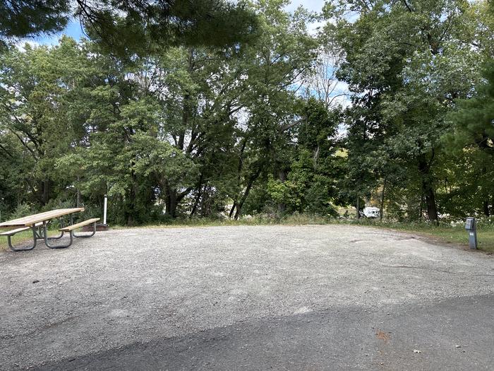 A photo of Site W36 of Loop WOVC at West Overlook Campground with Picnic Table, Electricity Hookup, Fire Pit, Shade